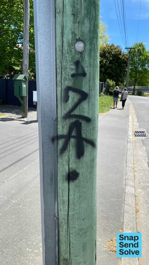 Graffiti on a fence, building or structure — a report photo