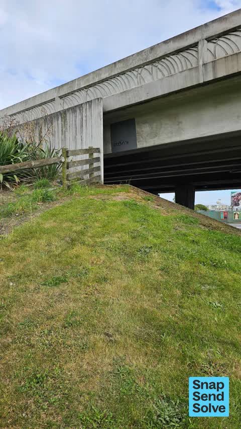 Graffiti on a fence, building or structure — a report photo