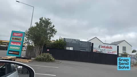 Graffiti on a fence, building or structure — a report photo