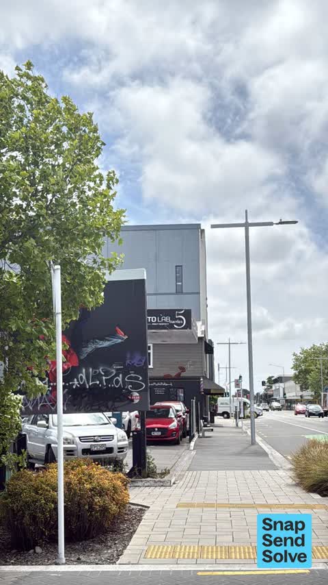 Graffiti on a sign, mural or public art — a report photo