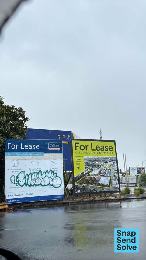 Graffiti on a fence, building or structure, a report photo