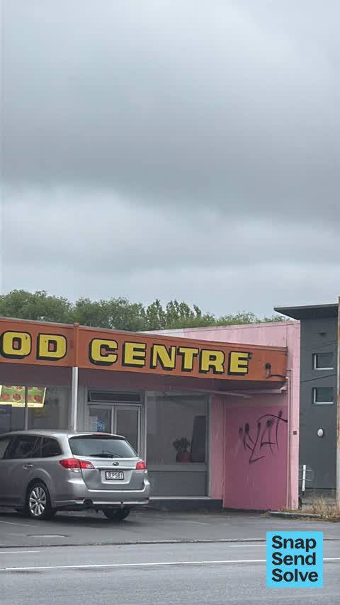 Graffiti on a fence, building or structure — a report photo