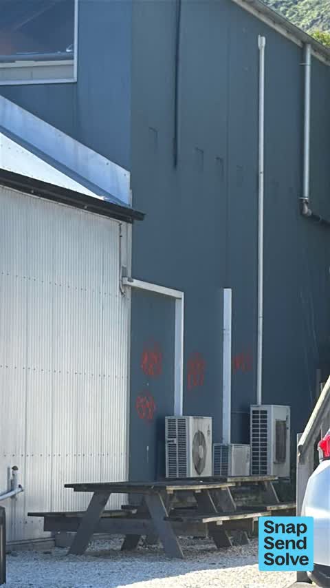 Graffiti on a fence, building or structure — a report photo