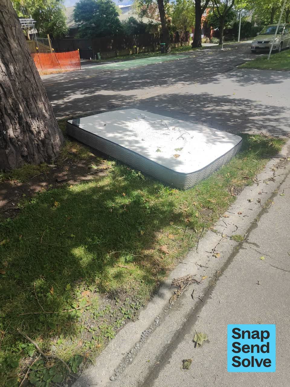 The photograph attached to this dumped rubbish report