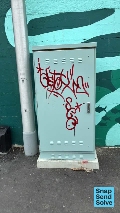 Graffiti on a fence, building or structure — a report photo