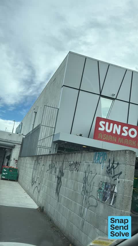 Graffiti on a fence, building or structure — a report photo
