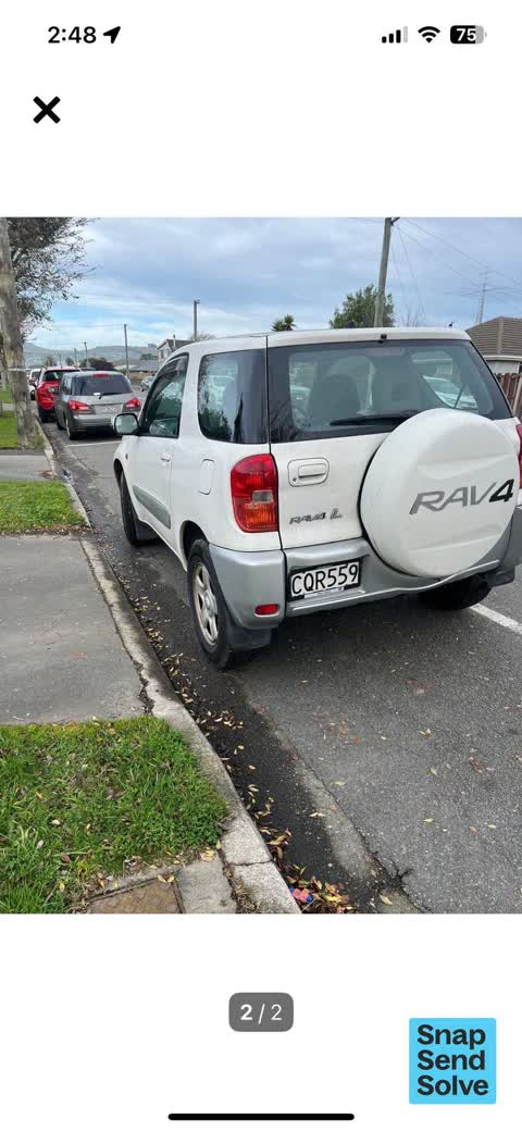 Hazard, vehicle, a report photo