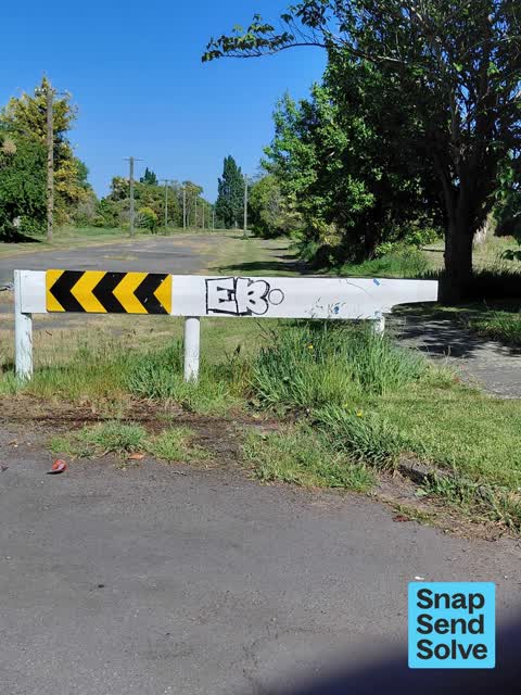Graffiti on a fence, building or structure, a report photo