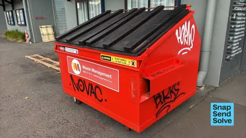 Graffiti on a fence, building or structure, a report photo