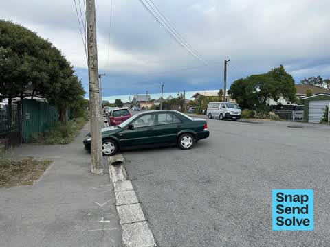 Hazard, vehicle, a report photo