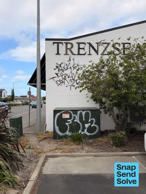 Graffiti on a fence, building or structure, a report photo