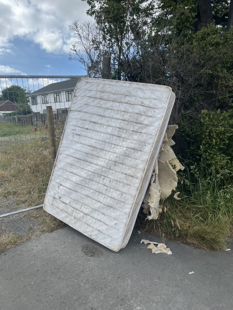 The photograph attached to this dumped rubbish report