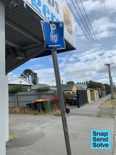Damaged Street Sign, a report photo
