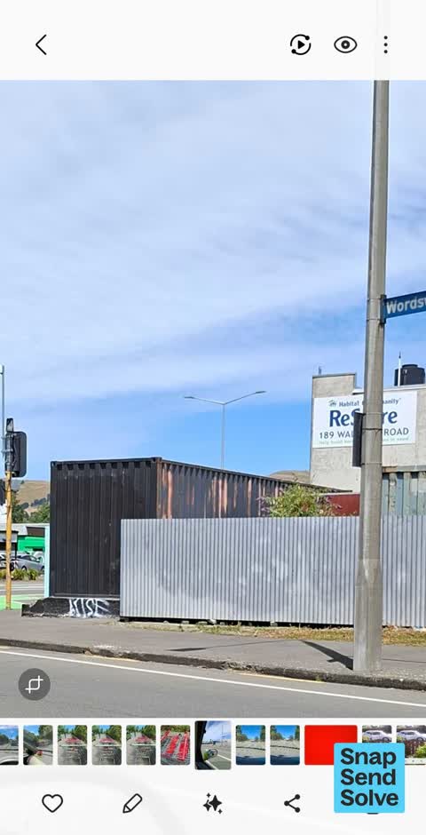Graffiti on a fence, building or structure — a report photo