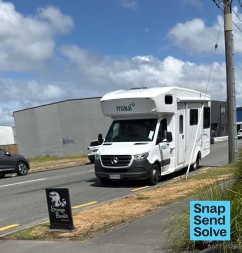 Hazard, vehicle, a report photo