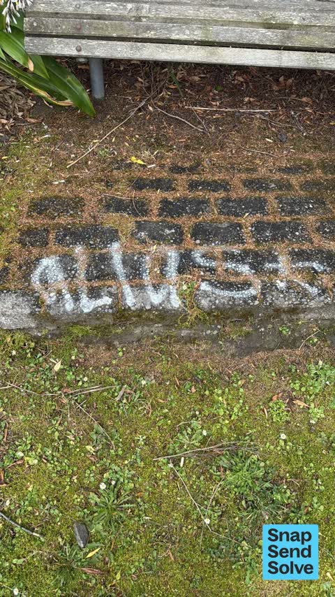 Graffiti on a fence, building or structure, a report photo
