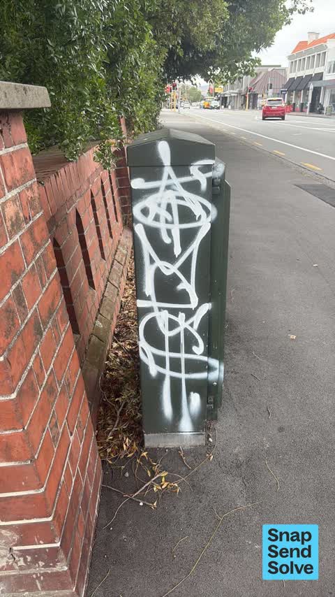 Graffiti on a fence, building or structure, a report photo
