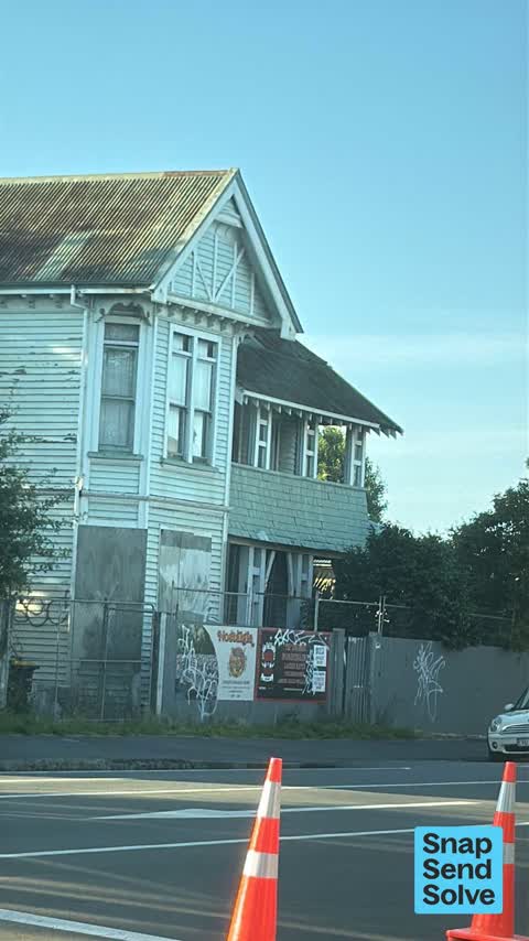 Graffiti on a fence, building or structure — a report photo