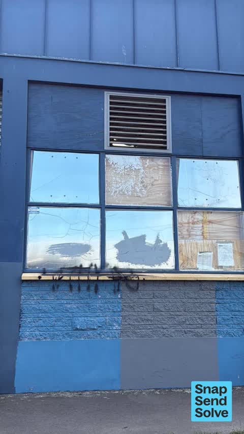 Graffiti on a fence, building or structure, a report photo