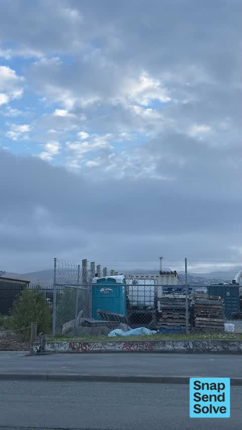 Graffiti on a fence, building or structure, a report photo
