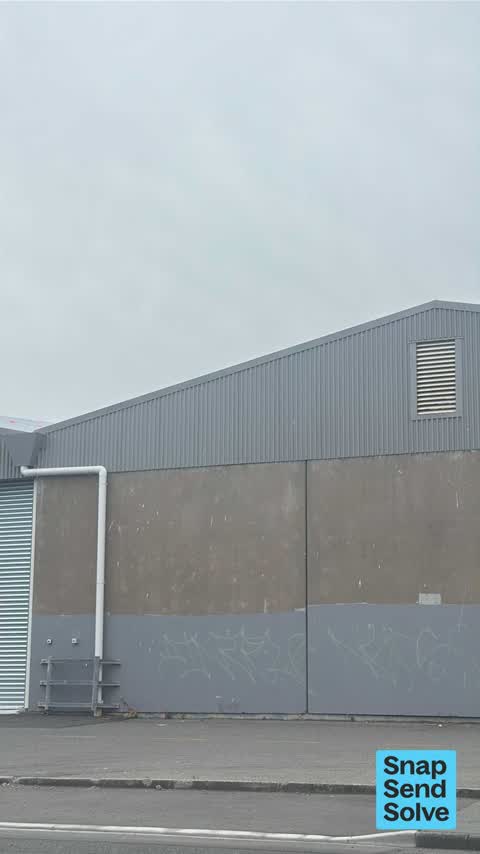 Graffiti on a fence, building or structure, a report photo