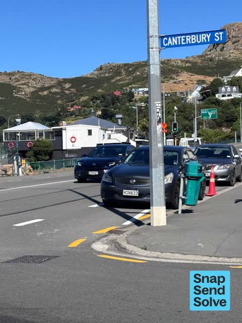 Hazard, vehicle, a report photo