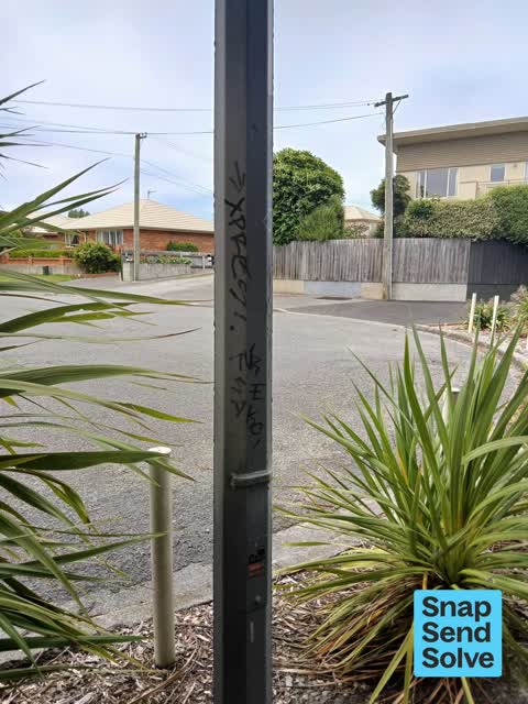 Graffiti on a fence, building or structure — a report photo