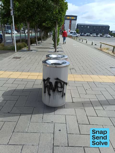 Graffiti on a fence, building or structure — a report photo