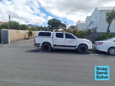 Hazard, vehicle, a report photo