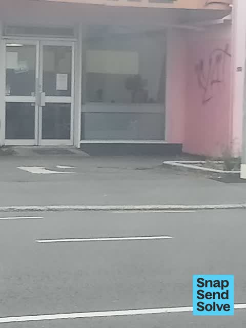 Graffiti on a fence, building or structure — a report photo