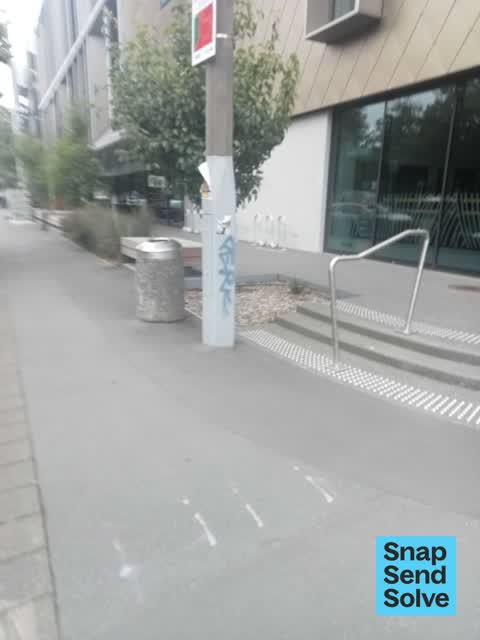 Graffiti on a fence, building or structure — a report photo
