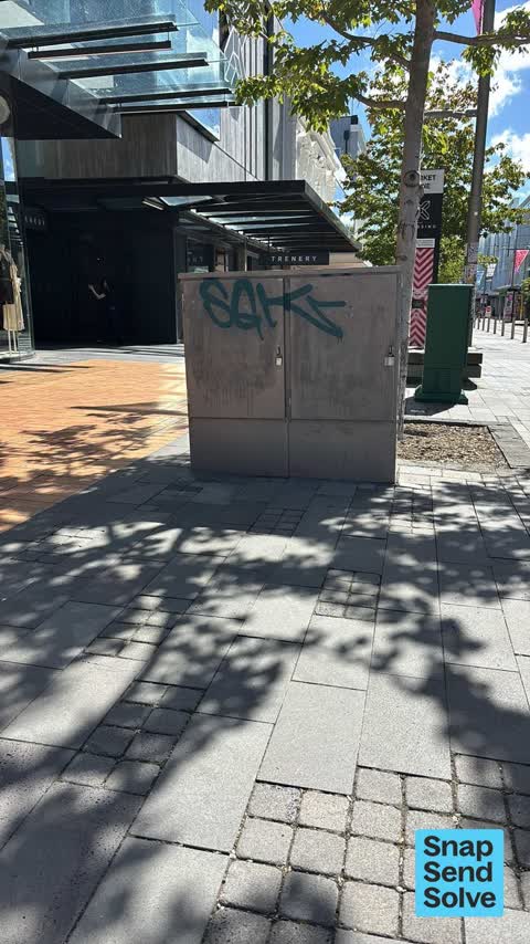 Graffiti on a fence, building or structure, a report photo
