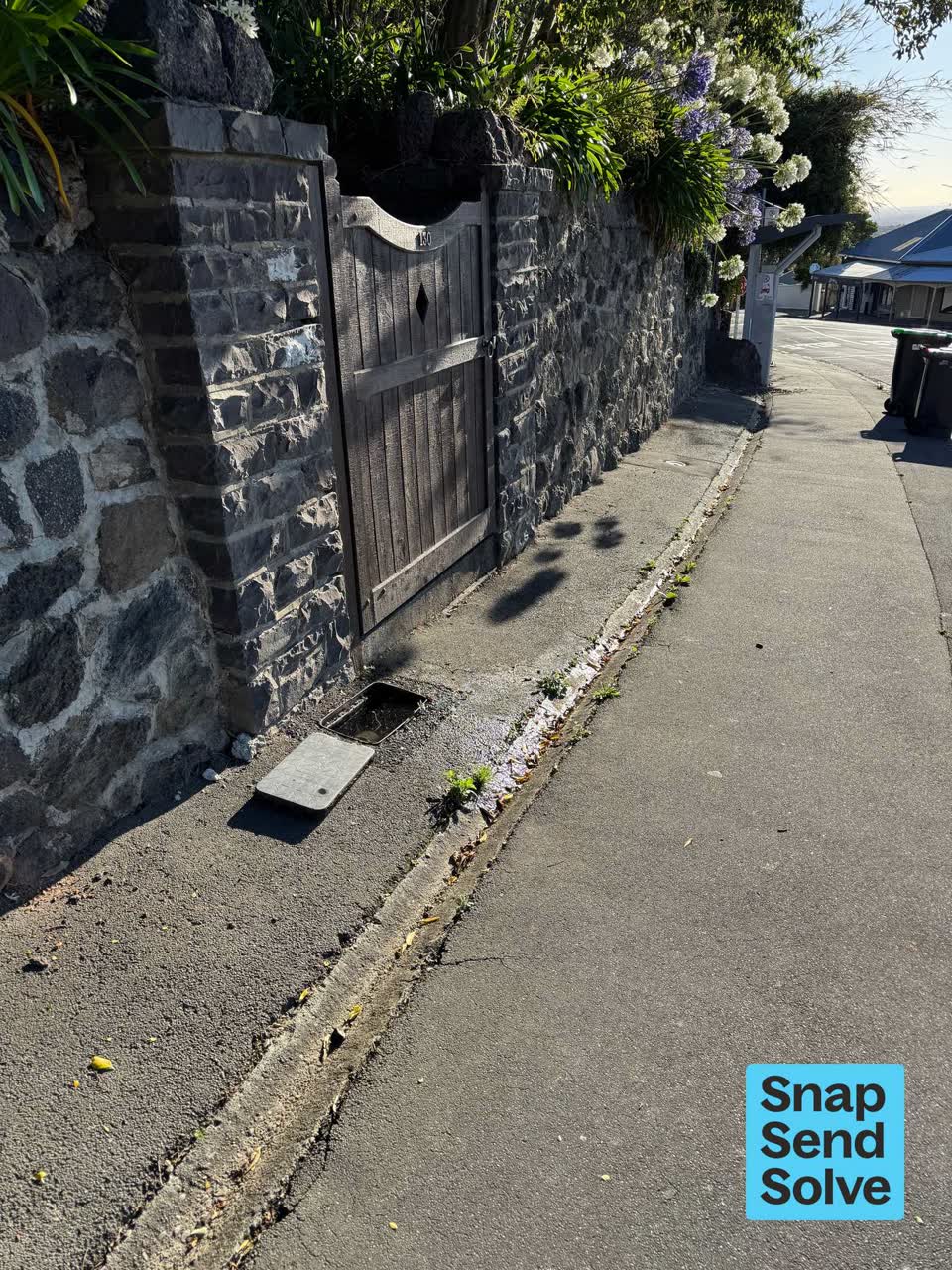 The photograph attached to this water leak report