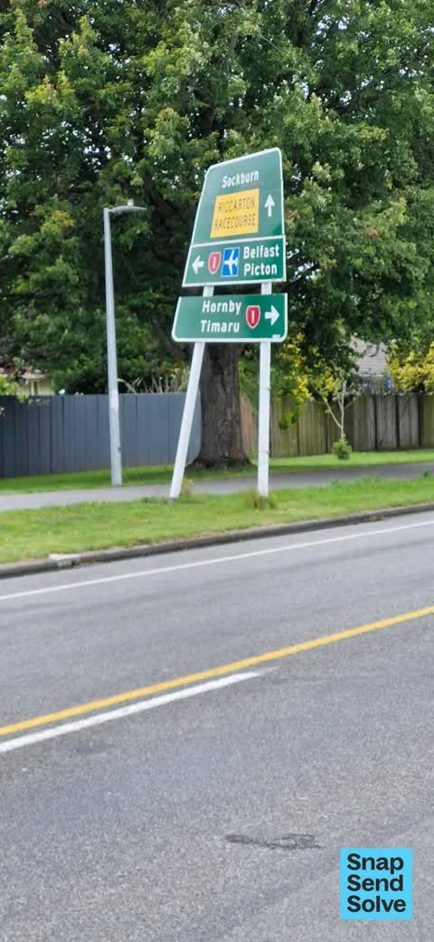Damaged Street Sign, a report photo