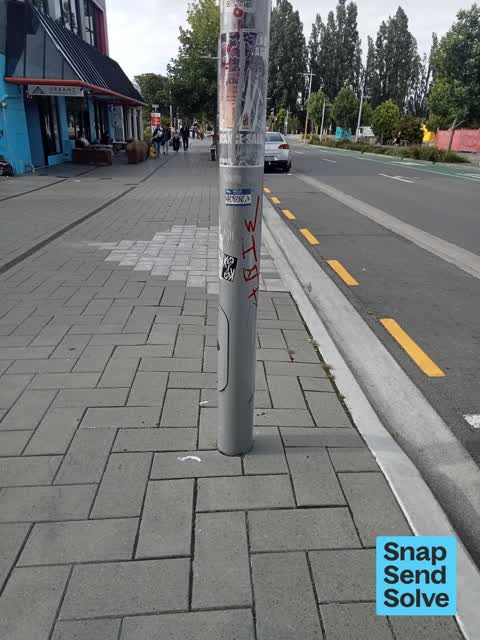 Graffiti on a fence, building or structure — a report photo