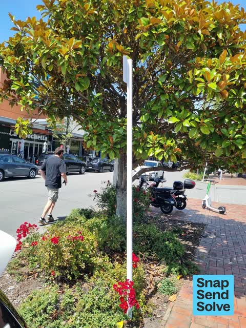 Poles and Signage - General, a report photo