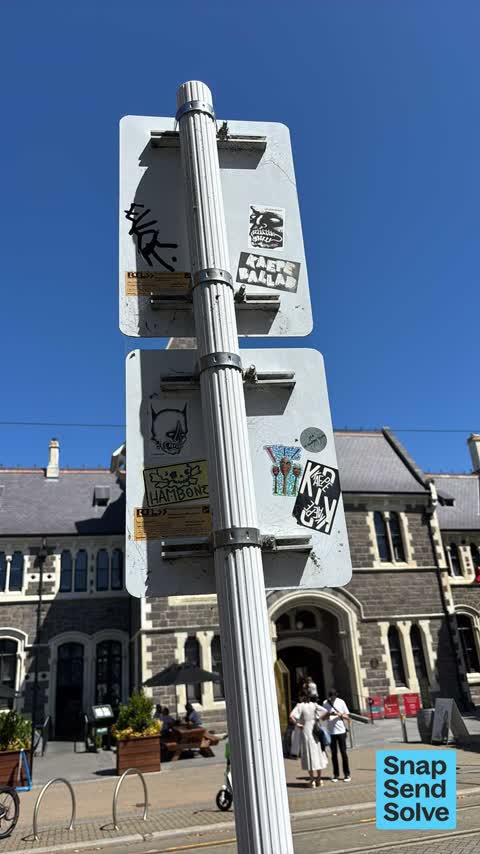 Graffiti on a sign, mural or public art — a report photo