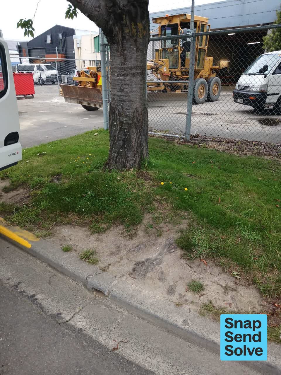 The photograph attached to this street gutters / storm water report
