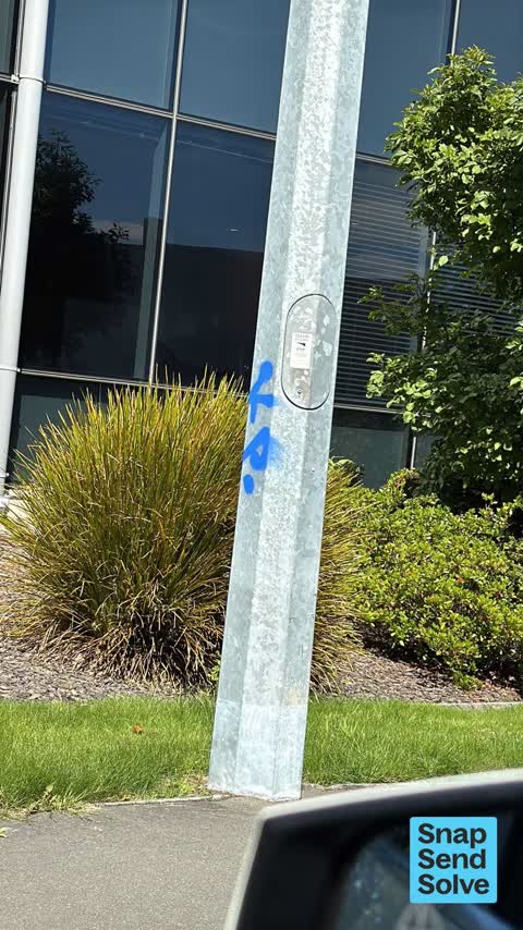 Graffiti on a fence, building or structure — a report photo