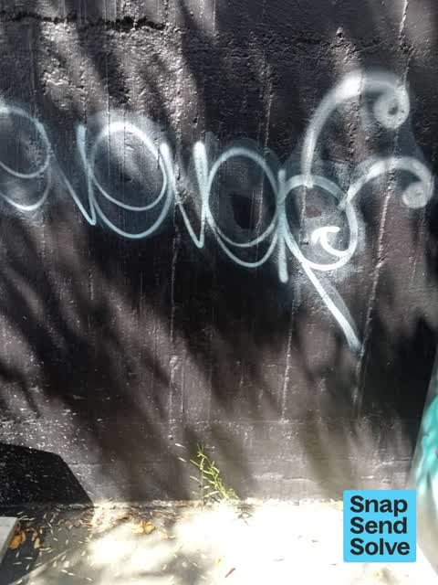 Graffiti on a fence, building or structure, a report photo