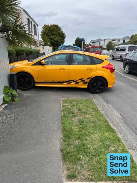 Hazard, vehicle, a report photo