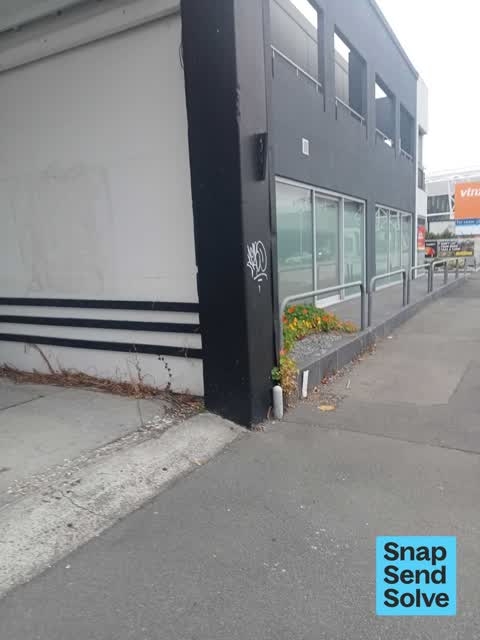 Graffiti on a fence, building or structure, a report photo