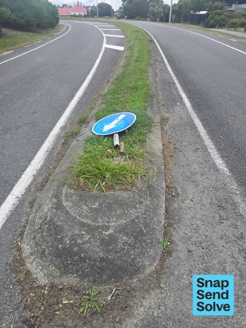 Damaged Street Sign, a report photo