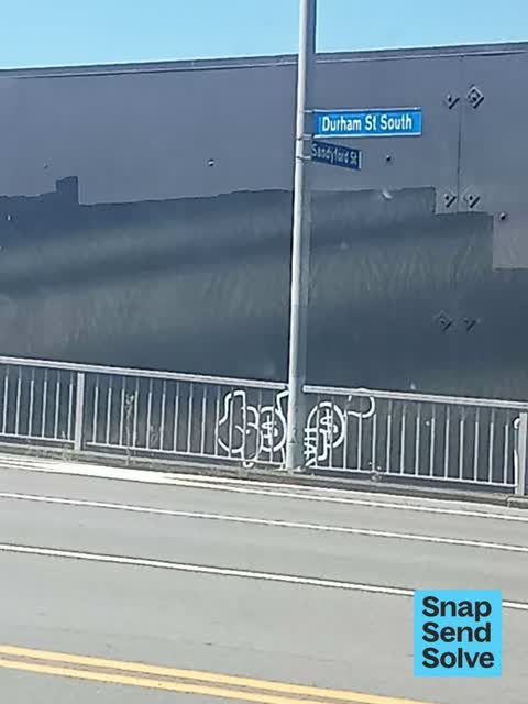 Graffiti on a fence, building or structure — a report photo
