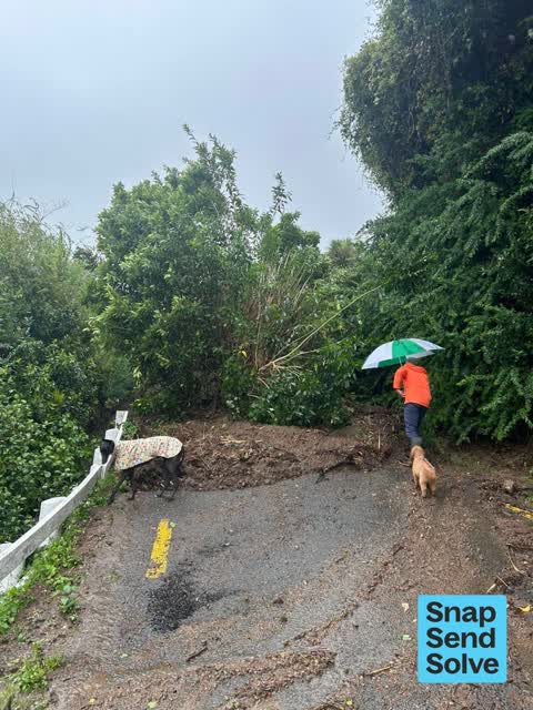 Road Blockage, a report photo