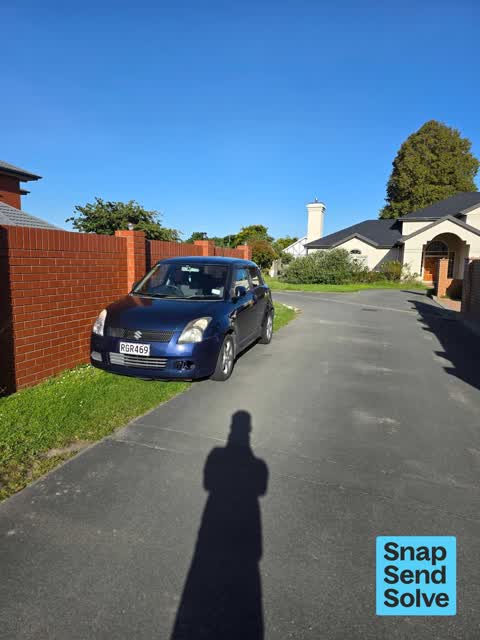 Hazard, vehicle, a report photo