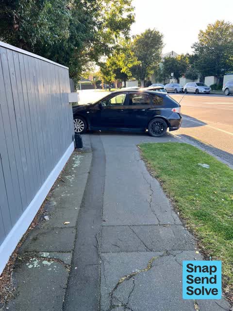 Hazard, vehicle, a report photo