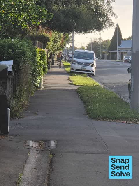 Hazard, vehicle, a report photo