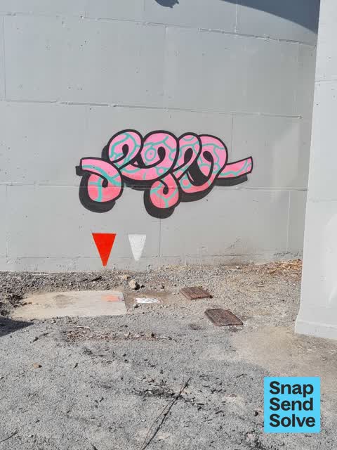 Graffiti on a fence, building or structure, a report photo