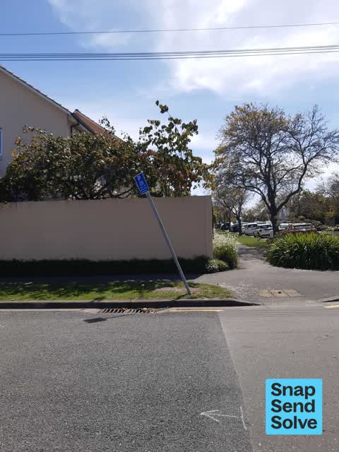 Damaged Street Sign, a report photo
